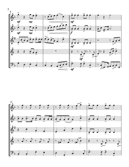 Jingle Bells For Wind Quintet Page 2