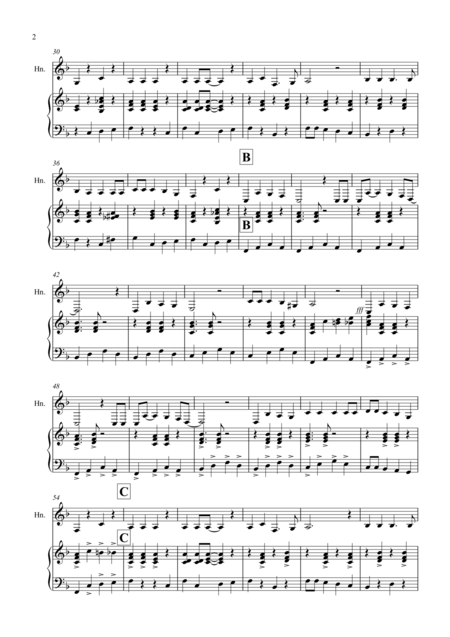 Jingle Bells Jazzy Style For French Horn And Piano Page 2