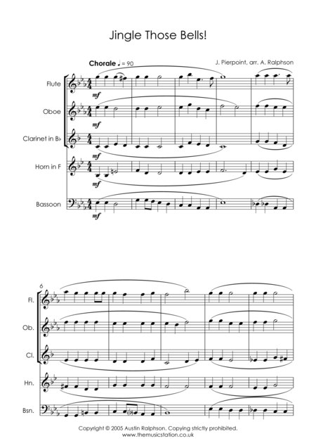 Jingle Those Bells Wind Quintet Page 2