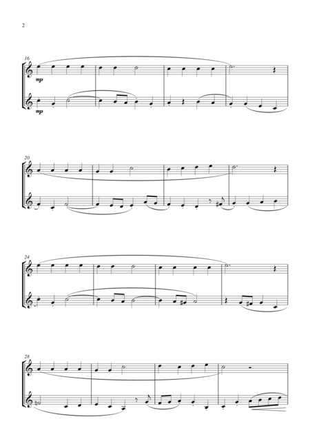 Jolly Old St Nicholas For Clarinet Bb Duet Suitable For Grades 1 5 Page 2