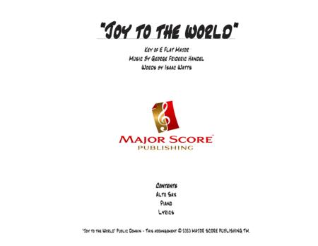 Joy To The World Alto Saxophone Piano Eb Major Easy Alto Key Of C Page 2