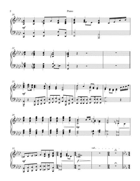 Joy To The World Alto Solo Choir Piano Brass Quintet Piano Score Page 2