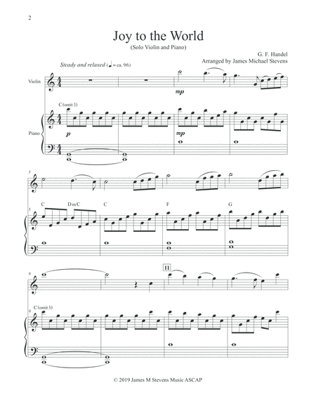 Joy To The World Christmas Violin Page 2