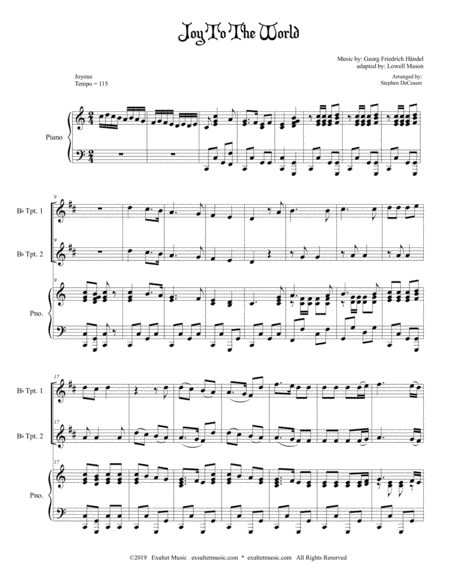 Joy To The World Duet For Bb Trumpet Page 2