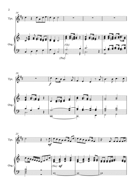 Joy To The World For Trumpet And Organ Page 2