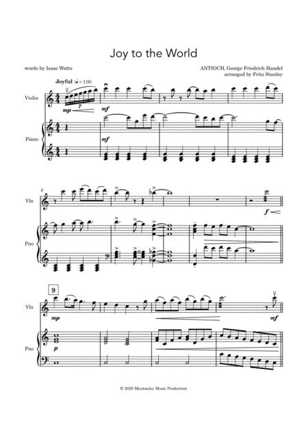 Joy To The World Violin Piano Accompaniment Page 2