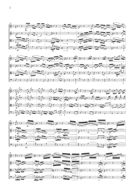 Js Bach Chaconne For String Quartet Cb222 Page 2