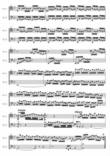 Js Bach Prelude Ii C Moll From The Well Tempered Clavier Book I Arr For Cello Duet Page 2