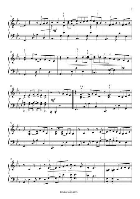 Just Around The Corner Original Piano Solo By Yukie Smith Page 2