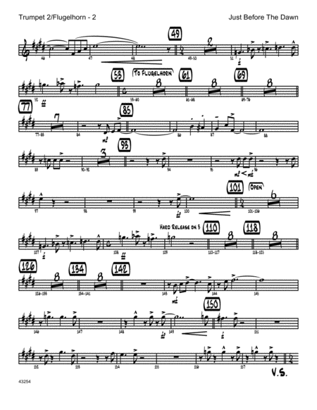 Just Before The Dawn 2nd Bb Trumpet Page 2