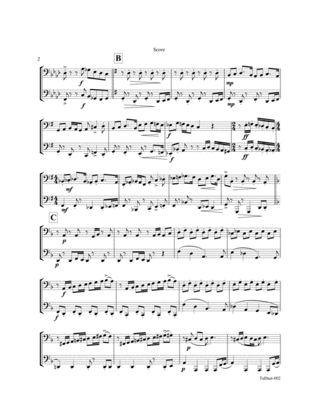 Key G Duet For Tubas Page 2