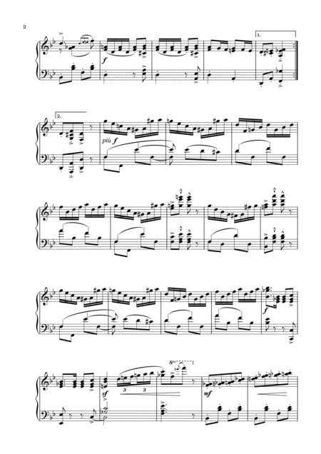 Khachaturian Galop From The Masquerade Piano Solo Page 2