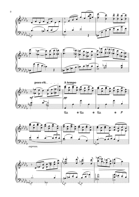 Khachaturian Romance From The Masquerade Piano Solo Page 2
