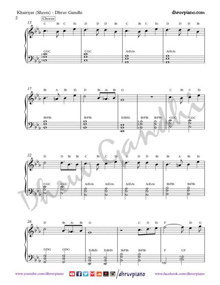 Khairiyat Piano Arrangement Easy To Advanced Page 2