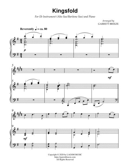 Kingsfold For Solo Alto Sax And Piano Page 2