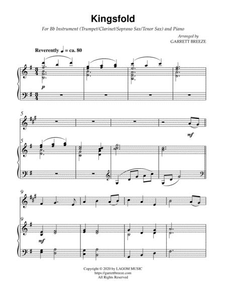 Kingsfold For Solo Clarinet And Piano Page 2