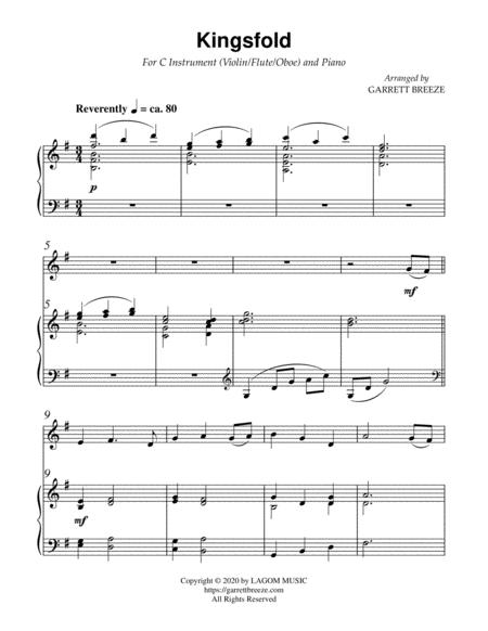 Kingsfold For Solo Violin And Piano Page 2