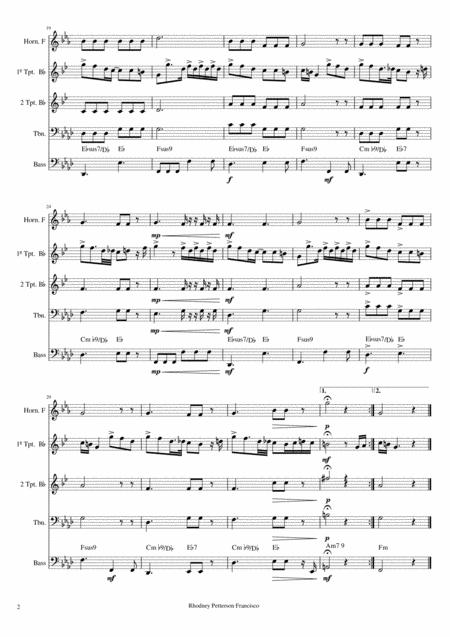 Kiss From A Rose Brass Quintet Page 2