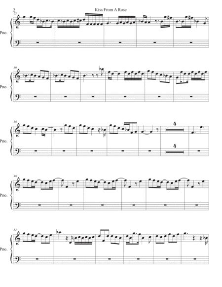 Kiss From A Rose Easy Key Of C Piano Page 2