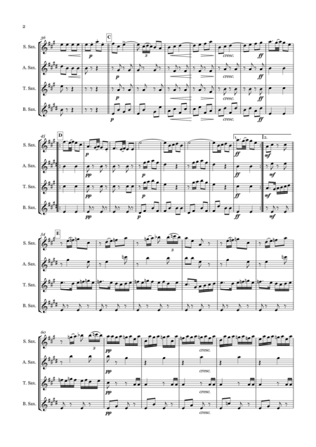 La Entra De La Mutra Pasodoble For Saxophone Quartet Page 2