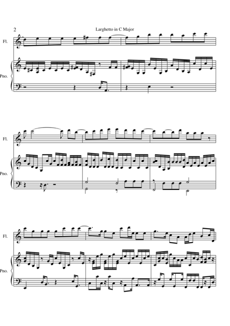 Larghetto In C Major From Wake Up Page 2