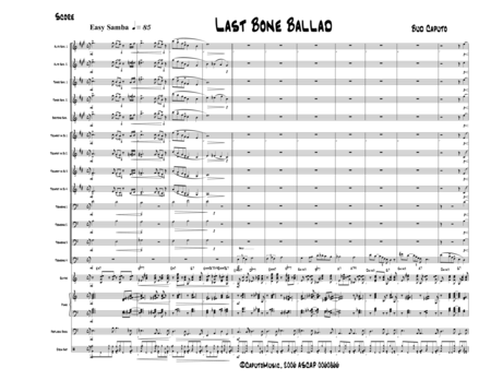 Last Bone Ballad For Bass Trombone And Jazz Ensemble Page 2