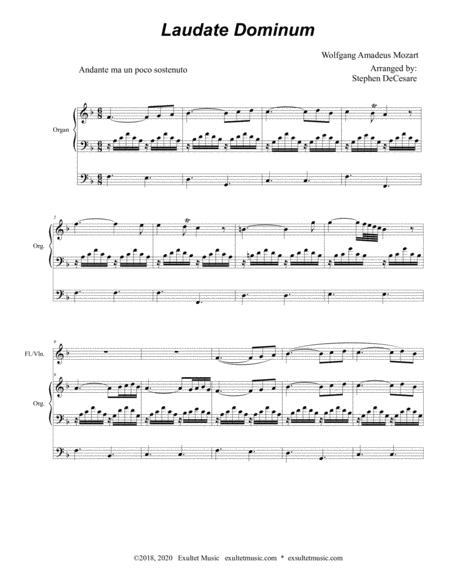 Laudate Dominum For Flute Or Violin Solo Organ Accompaniment Page 2