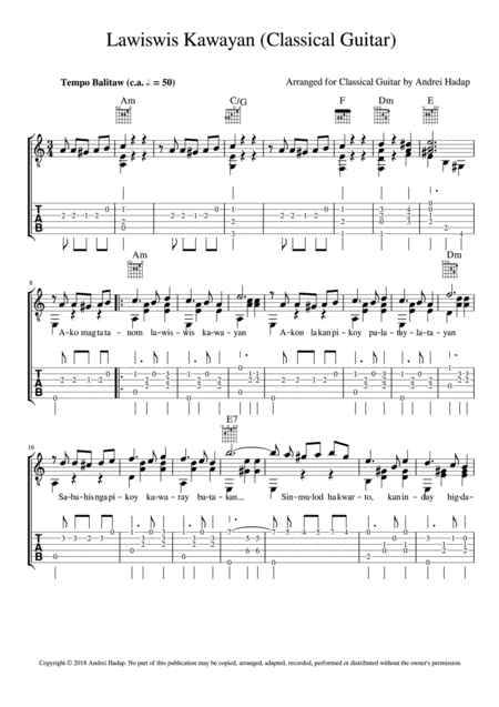 Lawiswis Kawayan Fingerstyle Guitar With Tab Page 2