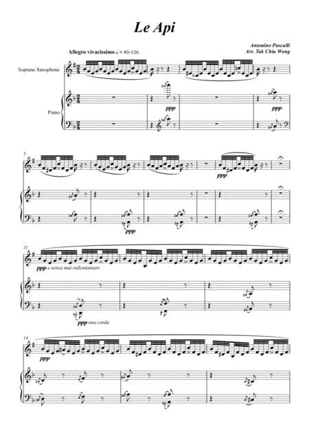 Le Api Arranged For Soprano Saxophone And Piano Page 2