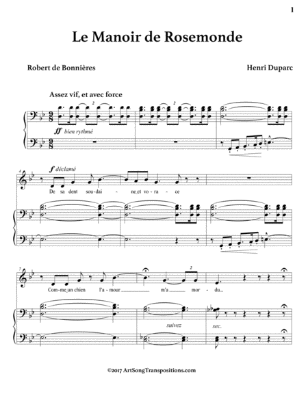 Le Manoir De Rosemonde G Minor Page 2