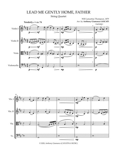 Lead Me Gently Home Father String Quartet Page 2