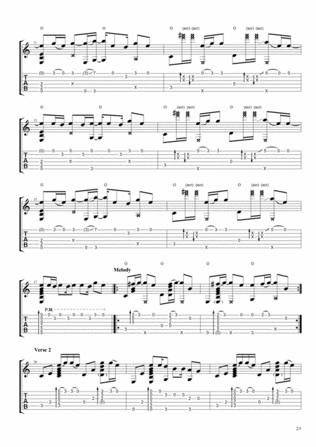 Lean On Fingerstyle Guitar Page 2