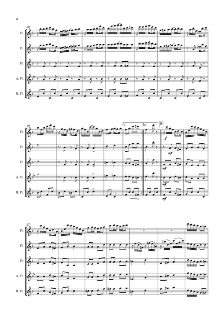 Leola Two Step For Flute Quartet Page 2