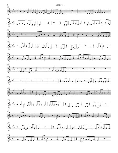 Let It Go Clarinet Original Key Page 2