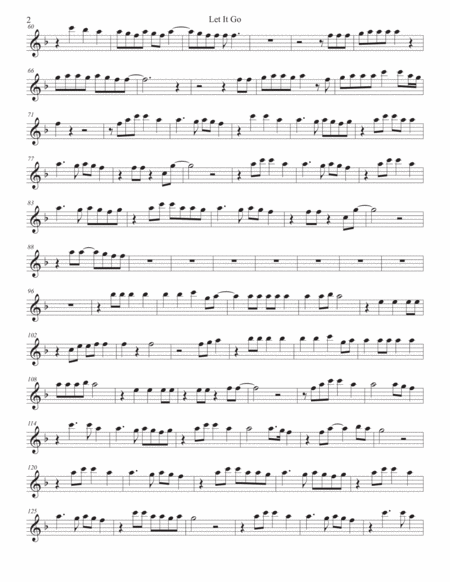 Let It Go Oboe Page 2