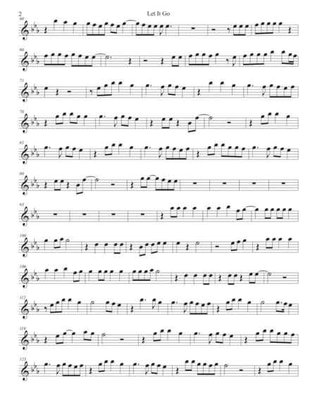 Let It Go Soprano Sax Original Key Page 2