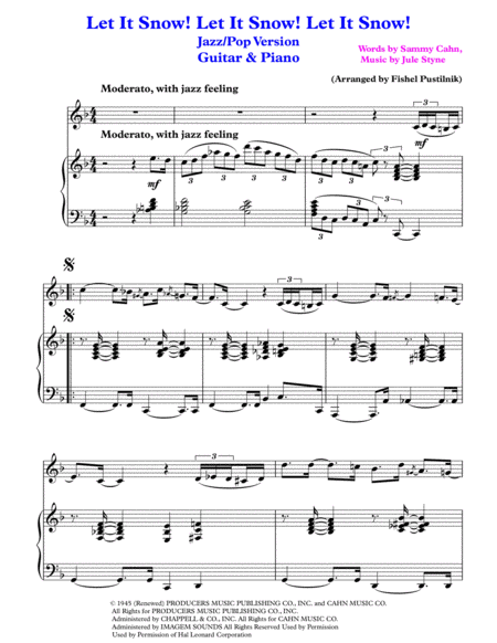 Let It Snow Let It Snow Let It Snow For Guitar And Piano Page 2