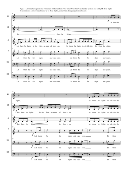 Let There Be Lights In The Firmament Of Heaven Ssatbb Acapella Page 2