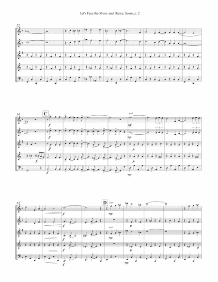 Lets Face The Music And Dance For Wind Quintet Page 2