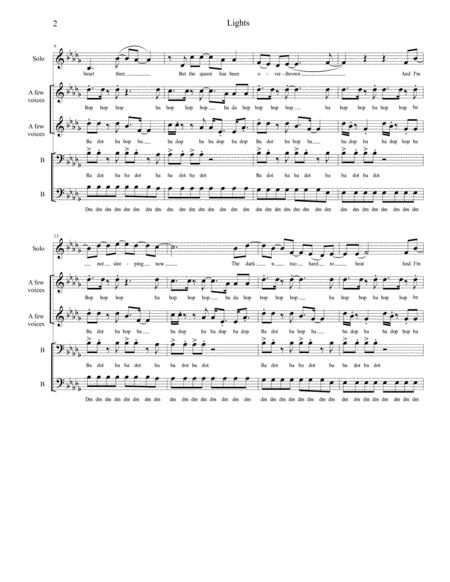 Lights Sab A Cappella Page 2