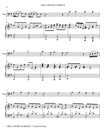 Like A River Glorious Trombone Piano And Trb Part Page 2