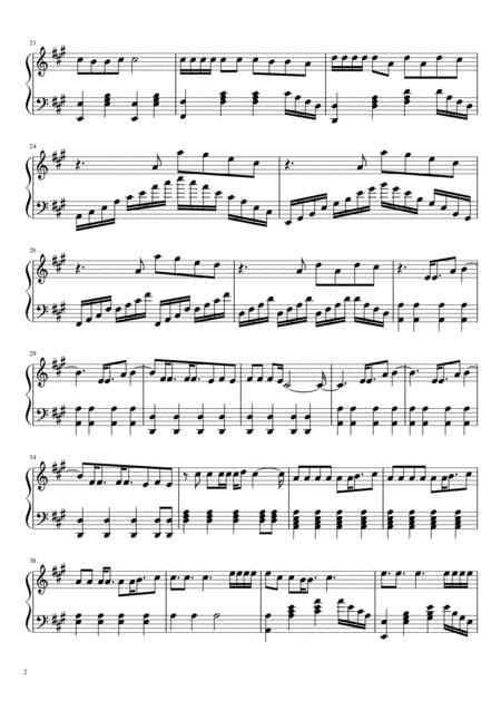 Lions Skillet Piano Solo Page 2