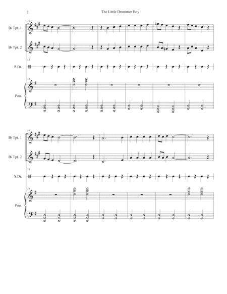 Little Drummer Boy For Brass Quartet And Piano Alternate Version Page 2