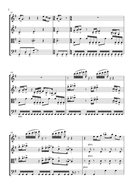 Live And Let Die String Quartet Score And Parts Page 2