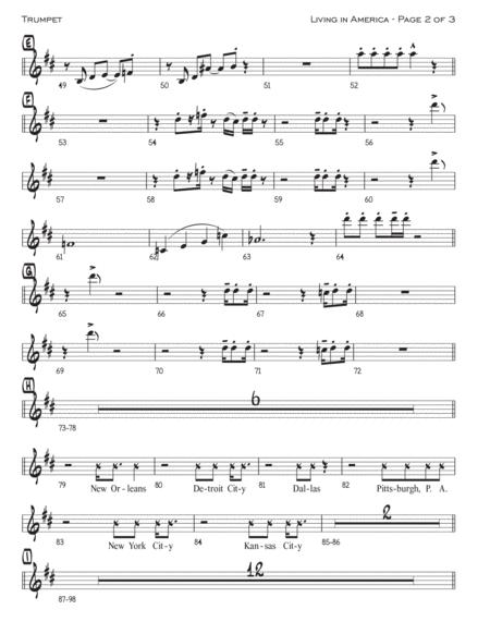 Living In America Rhythm 3 Horns Page 2