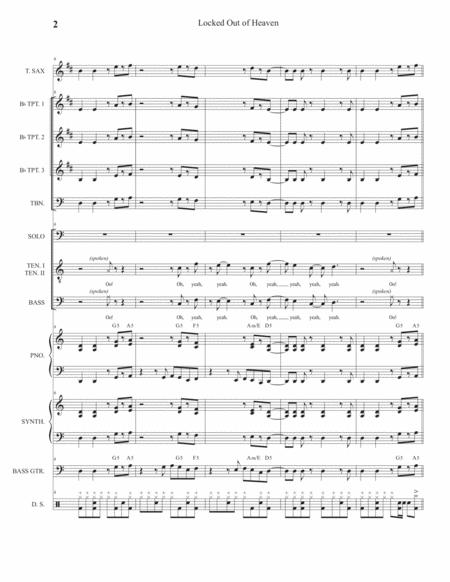Locked Out Of Heaven Full Score And Parts Page 2