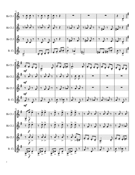 Looney Tunes Overture For Clarinet Quartet Page 2