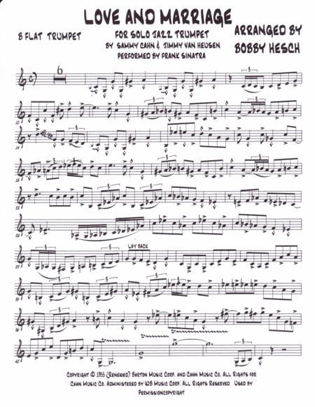 Love And Marriage For Solo Jazz Trumpet Page 2