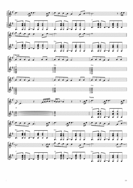 Love Me Like You Do Duet Guitar Score Page 2