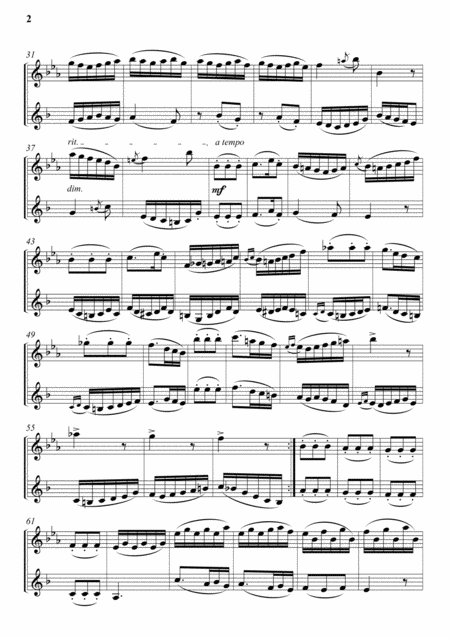 Lyrical Sonata For Flute Or Oboe And Clarinet In B Flat Page 2